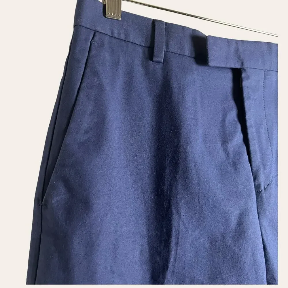 Reiss Tenor T Blue Flat Front Slim Trouser Pants Size 30